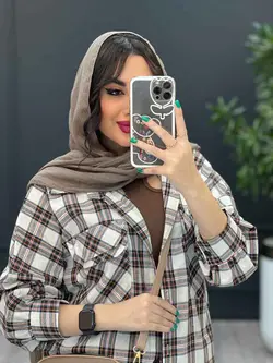 مانتو چهارخونه سرجیب دوبل کد 2902 در مجموعه ونوس مد