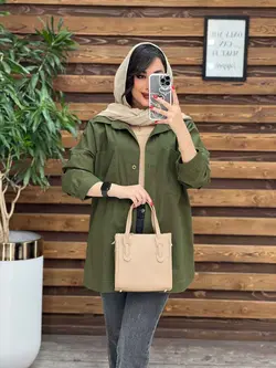 مانتو دو جیب پایین هلال کد 3115 در مجموعه انلاین ونوس مد