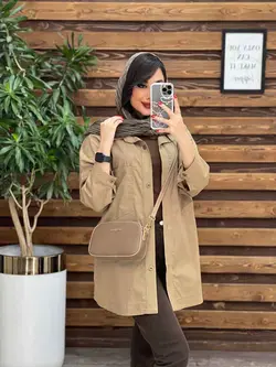 مانتو دو جیب پایین هلال کد 3115 در مجموعه انلاین ونوس مد