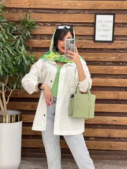 مانتو دو جیب پایین هلال کد 3115 در مجموعه انلاین ونوس مد