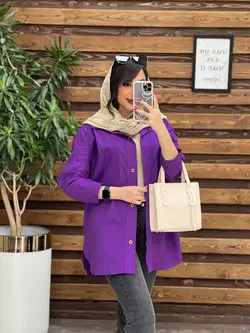 مانتو دو جیب پایین هلال کد 3115 در مجموعه انلاین ونوس مد