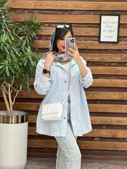 مانتو دو جیب پایین هلال کد 3115 در مجموعه انلاین ونوس مد