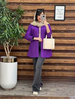 مانتو دو جیب پایین هلال کد 3115 در مجموعه انلاین ونوس مد