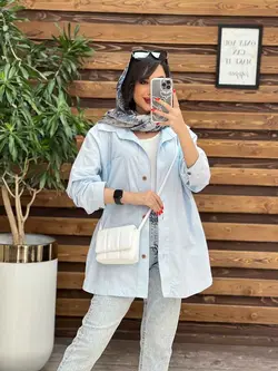 مانتو دو جیب پایین هلال کد 3115 در مجموعه انلاین ونوس مد