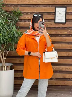 مانتو دو جیب پایین هلال کد 3115 در مجموعه انلاین ونوس مد