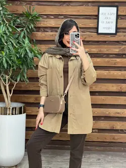 مانتو دو جیب پایین هلال کد 3115 در مجموعه انلاین ونوس مد