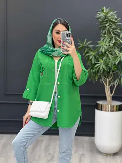 مانتو داکرون جیب کاکتوس کد 3061 خرید انلاین در ونوس مد