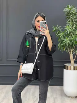 مانتو داکرون جیب کاکتوس کد 3061 خرید انلاین در ونوس مد