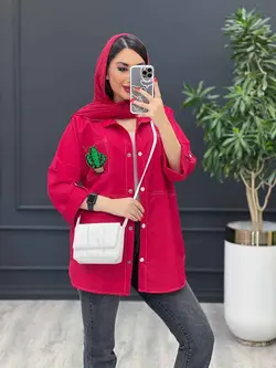 مانتو داکرون جیب کاکتوس کد 3061 خرید انلاین در ونوس مد