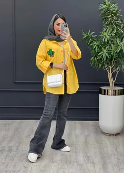 مانتو داکرون جیب کاکتوس کد 3061 خرید انلاین در ونوس مد