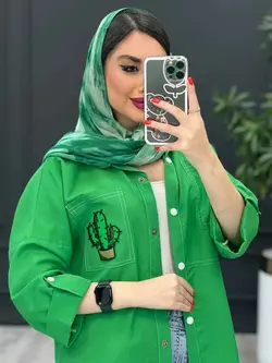 مانتو داکرون جیب کاکتوس کد 3061 خرید انلاین در ونوس مد