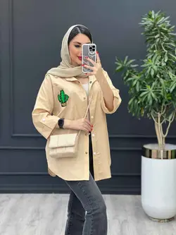 مانتو داکرون جیب کاکتوس کد 3061 خرید انلاین در ونوس مد