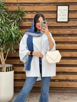 مانتو لینن پانچ زیپ دوزی کد 3165 درمجموعه انلاین ونوس مد