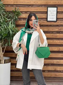 مانتو لینن پانچ زیپ دوزی کد 3165 درمجموعه انلاین ونوس مد