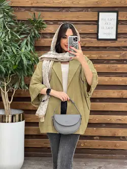 مانتو لینن پانچ زیپ دوزی کد 3165 درمجموعه انلاین ونوس مد