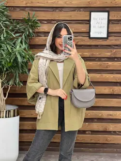 مانتو لینن پانچ زیپ دوزی کد 3165 درمجموعه انلاین ونوس مد