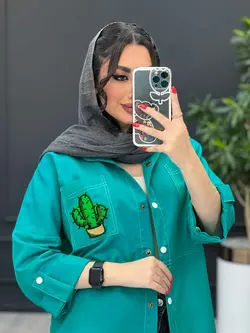 مانتو داکرون جیب کاکتوس کد 3179 در مجموعه انلاین ونوس مد