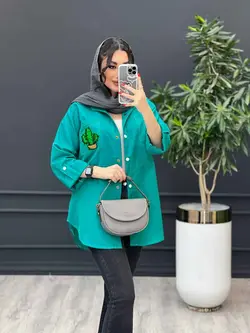 مانتو داکرون جیب کاکتوس کد 3179 در مجموعه انلاین ونوس مد