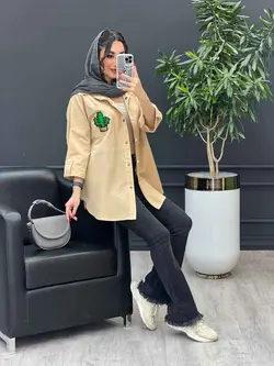 مانتو داکرون جیب کاکتوس کد 3179 در مجموعه انلاین ونوس مد