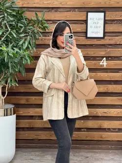 مانتو کتی راه راه جلو باز کد 3287 خرید انلاین وحضوری ونوس مد