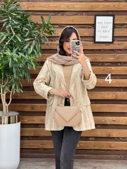 مانتو کتی راه راه جلو باز کد 3287 خرید انلاین وحضوری ونوس مد