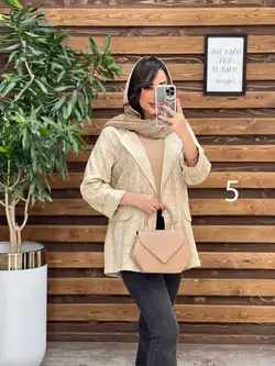 مانتو کتی راه راه جلو باز کد 3287 خرید انلاین وحضوری ونوس مد