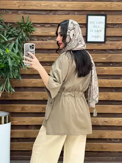 مانتو دکمه مخفی بغل جیب کد 3347 در مجموعه انلاین ونوس مد