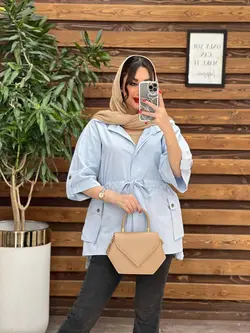 مانتو دکمه مخفی بغل جیب کد 3347 در مجموعه انلاین ونوس مد