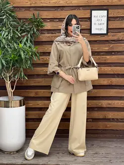 مانتو دکمه مخفی بغل جیب کد 3347 در مجموعه انلاین ونوس مد