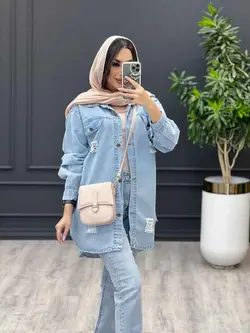 مانتو جین زاپدار کد 3395 شیک و خاص در مجموعه انلاین ونوس مد