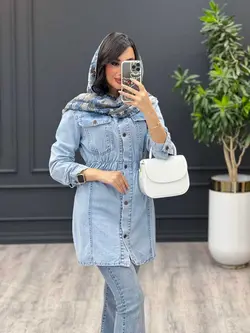 مانتو جین کمرکش کد 3421 | فروشگاه اینترنتی ونوس مد