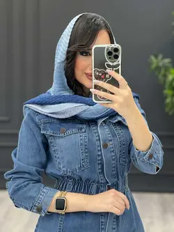 مانتو جین کمرکش کد 3421 | فروشگاه اینترنتی ونوس مد