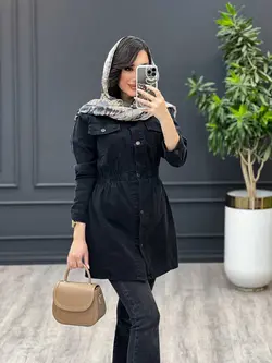 مانتو جین کمرکش کد 3421 | فروشگاه اینترنتی ونوس مد