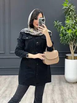 مانتو جین کمرکش کد 3421 | فروشگاه اینترنتی ونوس مد