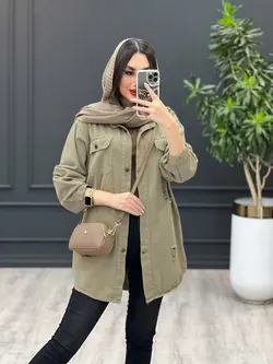 مانتو کتان رنگی زاپدار کد 3486 شیک و خاص در مجموعه ونوس مد