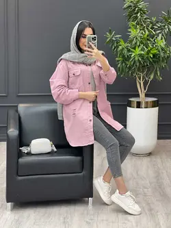 مانتو کتان رنگی زاپدار کد 3486 شیک و خاص در مجموعه ونوس مد