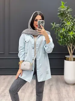 مانتو کتان رنگی زاپدار کد 3486 شیک و خاص در مجموعه ونوس مد