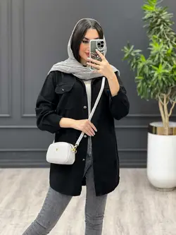 مانتو کتان رنگی زاپدار کد 3486 شیک و خاص در مجموعه ونوس مد