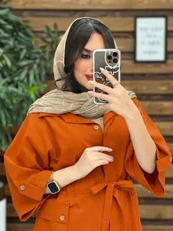 مانتو دکمه مخفی بغل جیب کد 3499 شیک و خاص در مجموعه ونوس مد