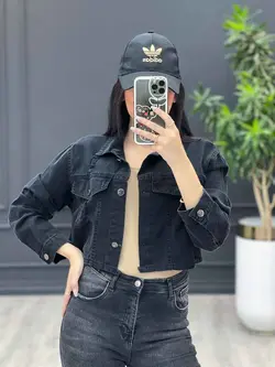 کت جین نیم تنه زاپ دار کد 3469 شیک و خاص در مجموعه ونوس مد