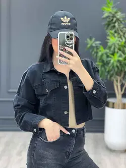 کت جین نیم تنه زاپ دار کد 3469 شیک و خاص در مجموعه ونوس مد