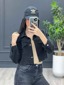 کت جین نیم تنه زاپ دار کد 3469 شیک و خاص در مجموعه ونوس مد