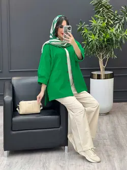 مانتو دو جیب بغل سه دکمه کد 3485 شیک و خاص در مجموعه ونوس مد