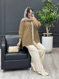 مانتو دو جیب بغل سه دکمه کد 3485 شیک و خاص در مجموعه ونوس مد