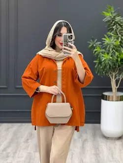 مانتو دو جیب بغل سه دکمه کد 3485 شیک و خاص در مجموعه ونوس مد