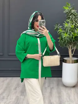 مانتو دو جیب بغل سه دکمه کد 3485 شیک و خاص در مجموعه ونوس مد