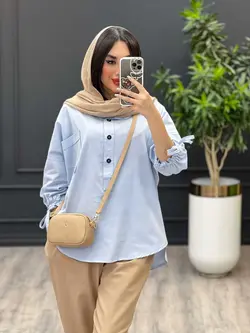 مانتو جلو بسته آستین گت دار کد 3502 شیک و خاص در ونوس مد