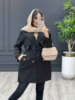 بارانی ژیله مثلثی کد 3512 شیک و خاص در مجموعه انلاین ونوس مد