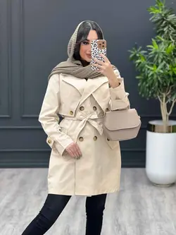 بارانی ژیله مثلثی کد 3512 شیک و خاص در مجموعه انلاین ونوس مد