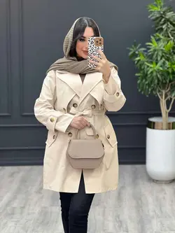 بارانی ژیله مثلثی کد 3512 شیک و خاص در مجموعه انلاین ونوس مد